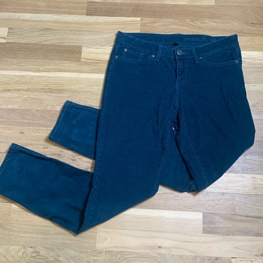 Gap Premium Skinny Teal Corduroy Pants Women’s 4/27R